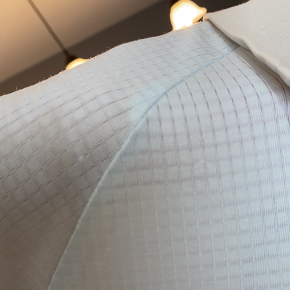 HUGO BOSS light weight polo light blue and cream - Picture 10 of 13